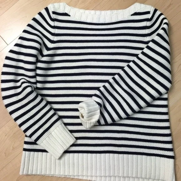 TALBOTS Knit Stripes Sweater NWT - Picture 3 of 8